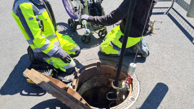 Kanalinspektion mit einer Kanalkamera